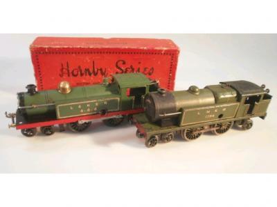 A Hornby Trains No.2 tank loco in LNER livery with box