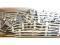A large quantity of 0 gauge rail track including points