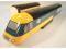 An advertising model of an Inter City 125 train with passenger section