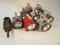 Eight British Rail chloride lamps