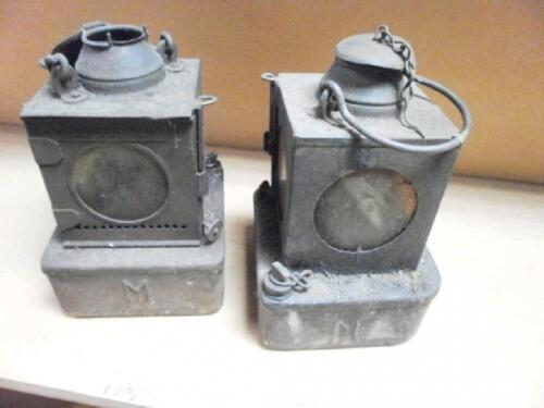 Two Lamp Manufacturing and Railway Supplies Ltd Welch patent lamps