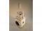 A British Railways white painted paraffin lamp with red lens