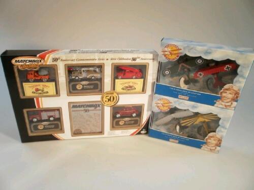 A Matchbox collectables 50th anniversary commemorative series in box, and two lado collectables Pioneers of Aviation in box. (3)Estimate: 10-20