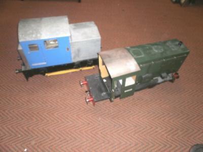 A 5" gauge kit unfinished model of a shunter and another unfinished