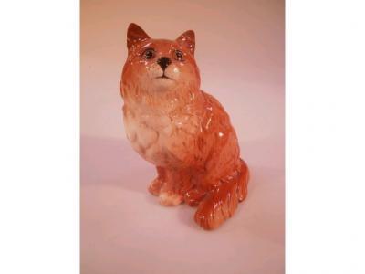 A Beswick model of a seated ginger Persian cat