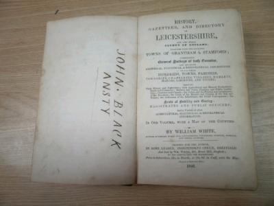 White (William) - History and Gazetteer and Directory of Leicestershire