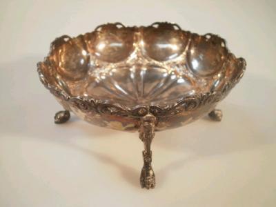 A late Victorian silver circular dish