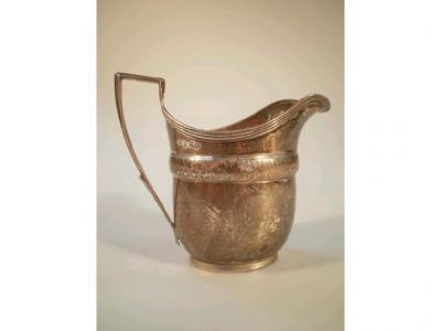 A George III silver cream jug