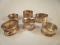 Six silver napkin rings