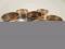 Seven silver napkin rings