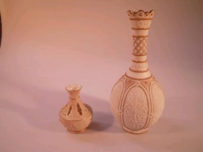 A 19thC Copeland Parian ware baluster vase
