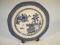 An 18thC Chinese export blue and white plate