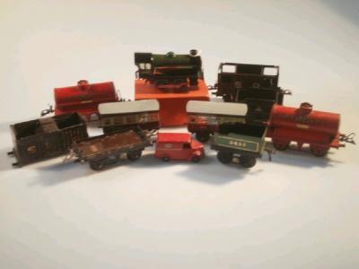 A Hornby Trains 0 gauge No.20 locomotive in green livery