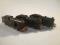 Three Hornby 00 gauge 0-6-2 black livery tank engines
