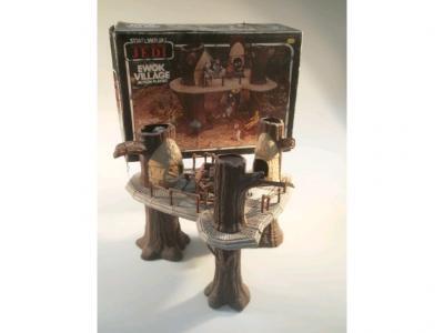 A Star Wars Return of the Jedi Ewok Village action playset in box