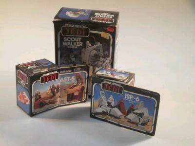 A Star Wars Return of the Jedi Scout Walker vehicle