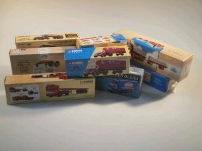 Ten boxed Corgi vehicles including Gulf Diamond T620 tanker