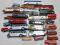 Twenty seven unboxed toy busses including Corgi Bedford coach