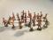 A Britain's set of lead painted military band figures and four Royal Marine