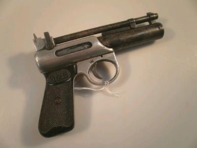 A Webley cast metal air pistol