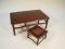 A Republican period rectangular rosewood table stand 39cm long 24cm wide and 14cm high
