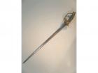 A 19thC sword, possibly Prussian with eagle pierced hand guard, 99cm long, no scabbard