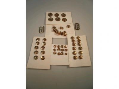 A collection of RAF badges and buttons