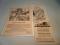 Three WWI German propaganda leaflets relating to the war