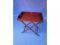 A 19thC mahogany butler's tray on stand
