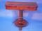 A William IV rosewood fold over card table