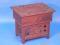 A Chinese carved hardwood box seat
