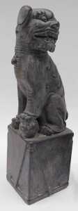 Classical figure groups, etc., dog of fo, 44cm high, Delphi bust, elephant book end, other... - 2