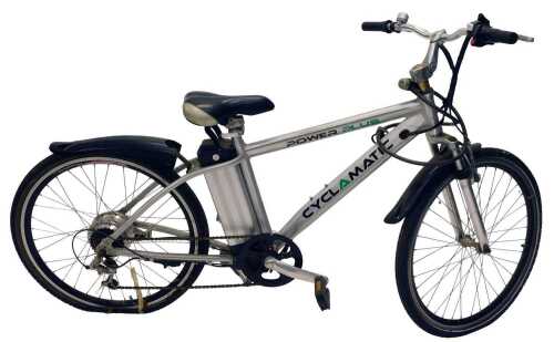 A Power Plus Cyclamatic electric gentleman's mountain bike, 108cm high.
