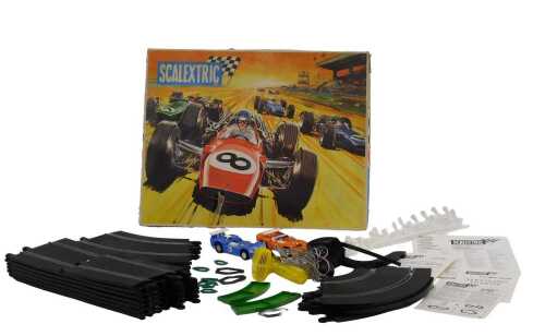 A Scalextric Sports 31 set, boxed, 53cm wide.