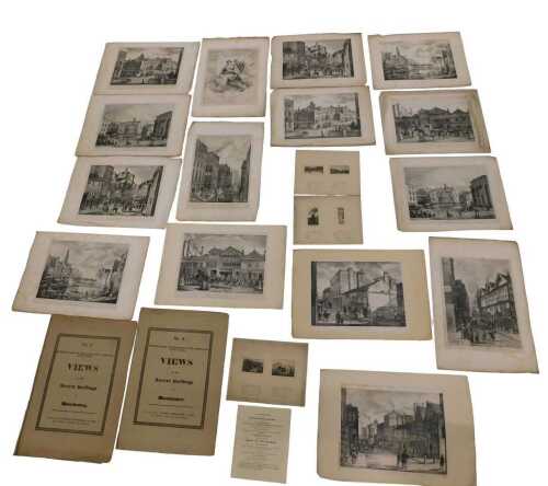 Jackson (D&P). Views of the Ancient Buildings in Manchester, number 1 and number 2, published...