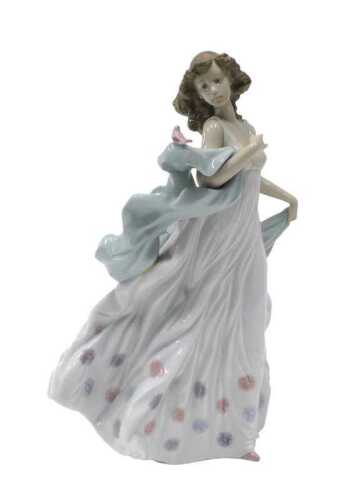 A Lladro figure group Summer Serenade, original cost &pound;245, 32cm high. (boxed)