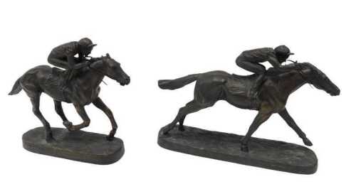 After John Skeaping. Two figures of race horses, The Finish, and another similar, 18cm high. (2)