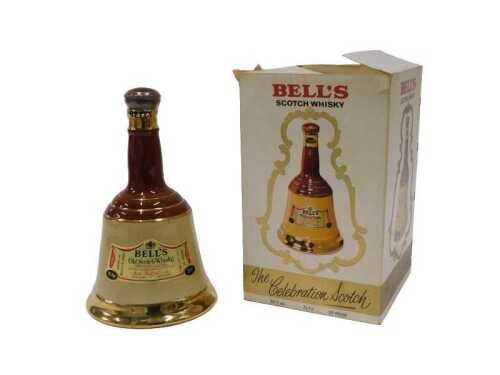A Bell's Scotch whisky celebration bell, sealed and boxed, with contents, 75.7cl.