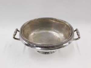A George III silver soup tureen, by Paul Storr, the domed lid with naturalistic strap handle,... - 2