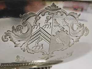 A George III silver soup tureen, by Paul Storr, the domed lid with naturalistic strap handle,... - 5
