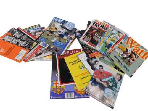 Football programmes, to include Manchester United and others, Port Vale, United Review, some...