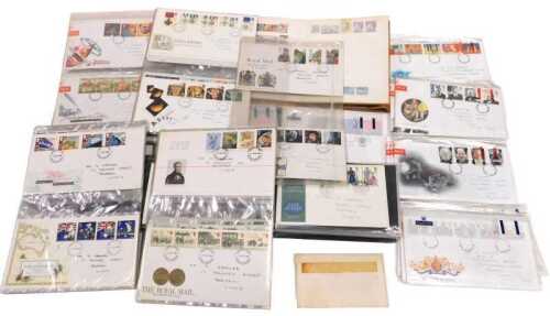 Various stamps, first day covers, etc., Mauritius album containing world used collectors stamps,...