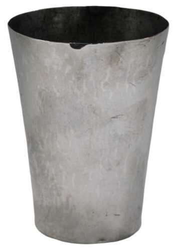 A late 19th/early 20thC beaker, of plain tapering circular form, unmarked white metal, 10cm high.