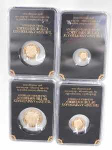 A London Mint Office Gibraltar 2024 The 535th Anniversary of the Sovereign gold proof four coin... - 2