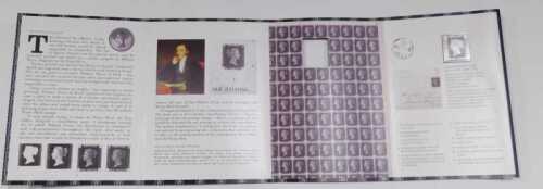A silver penny black stamp ingot collection stamp, in outer casing.