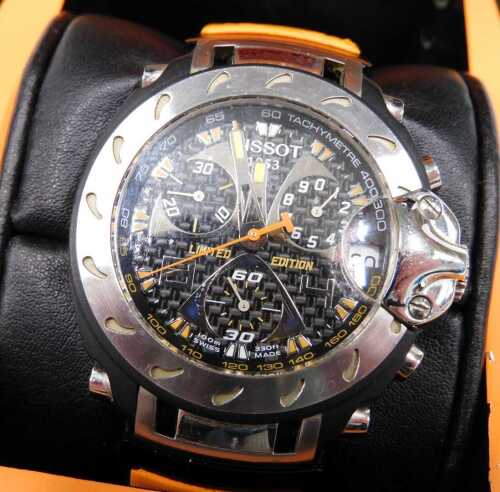 A Tissot collector's Moto GP wristwatch, the Nicky Hayden Moto GP World Championship edition,...