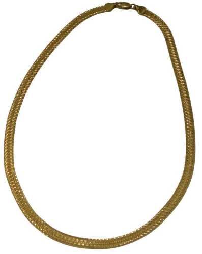A multi-link necklace, yellow metal stamped 9kt, 40cm long, 7.8g.
