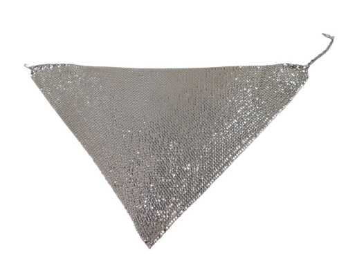 A Mesh Makes by Whiting & Davis Co mesh neckerchief, 40cm wide, boxed.