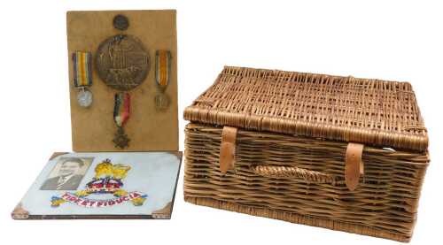 A WWI medal group, awarded to 11080 PTE J C Dexter (John Clark Dexter) comprising...