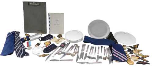 Various Concorde and other aeronautical related items, BEA shoulder badge, Concorde luggage...
